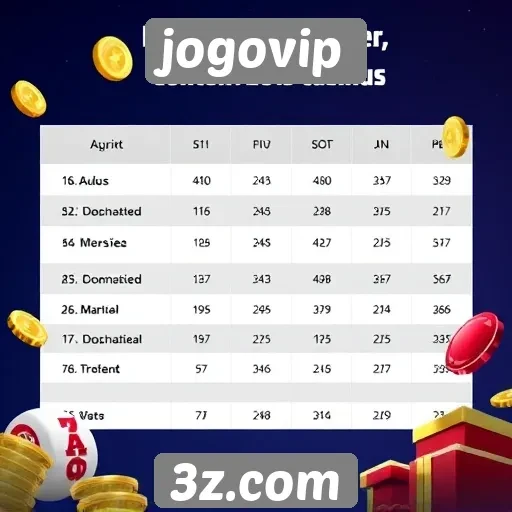 Comparativo entre jogos disponíveis no jogovip
